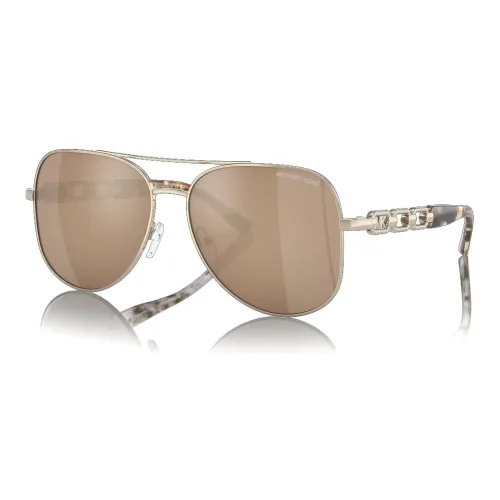 MICHAEL KORS Металл Aviator Солнцезащитные очки Женские Светло-золотые