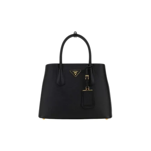 PRADA Двойная кожа через плечо сумка маленькая женская черная