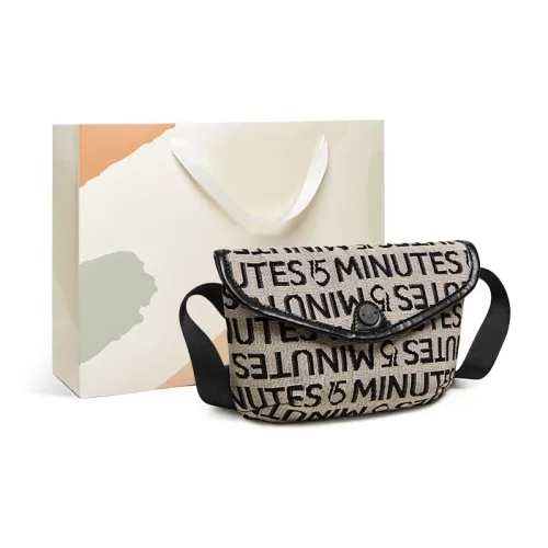 15 MINS Ткань Синтетическая кожа Сумка через плечо Маленькая женская Полночный черный