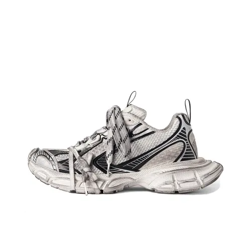 Balenciaga 3XL Низкий Топ Толстая Подошва Кроссовки Мужские Белые Серые