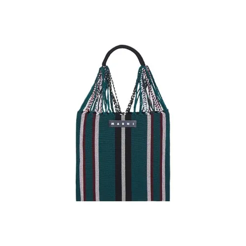 MARNI Ткань Hammock Сумка Сумка через плечо Сумка Маленькая Женская Зеленая