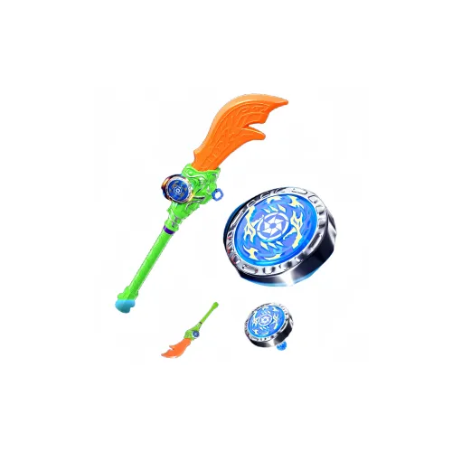 TEMI Guan Gong Волчок Сплав Свет Вверх Меч-образный Guan Gong Нож-образный Пусковое устройство Игрушки