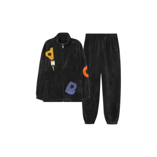 Qin Jing Премиум Черный Мужской Пижамный Комплект