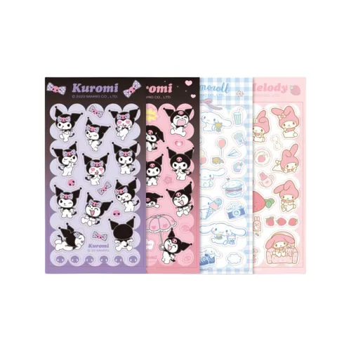 Санрио Kuromi Hello Kitty Cinnamoroll Наклейка Insulated Чашка Набор Водонепроницаемый Cute Cartoon Наклейка Украшение Мерч по IP