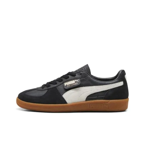PUMA Palermo Аbrasion Resistant Низкие Кроссовки для скейтбординга Унисекс Черный Белый