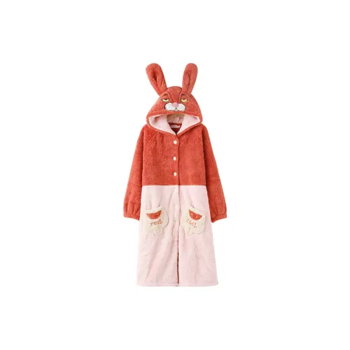 Huggy Kissy Розовый Женские Банные халаты