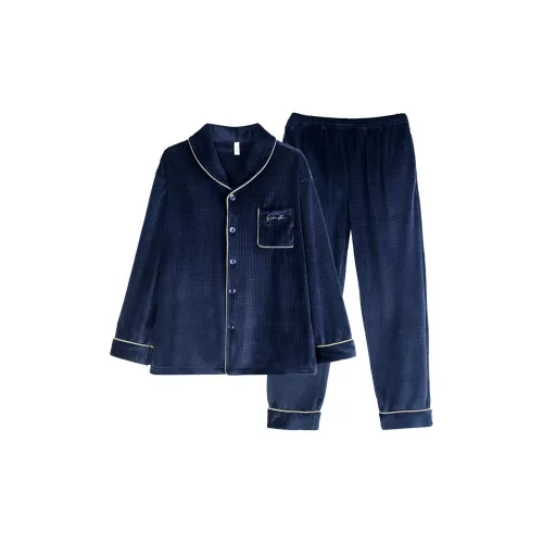 Xuan Liang Домашняя одежда Термический Островной бархат Большой размер Комплекты Мужская