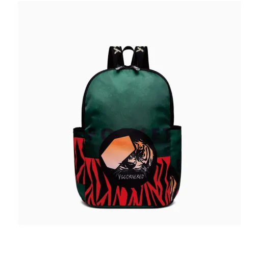 One-Eyed Тигр Нейлон Рюкзак Унисекс Солома Угольно-черный