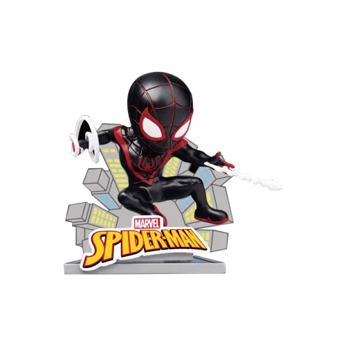 Marvel Characters Черный паук Man Miles Morales Аниме Орнамент Чиби Фигурки