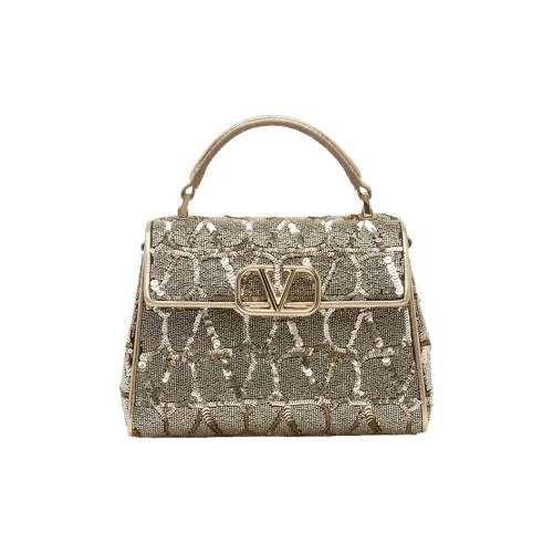 Valentino VSLING Кожа Портативная Сумка через плечо Сумка на плечо Женская Светло-коричневая