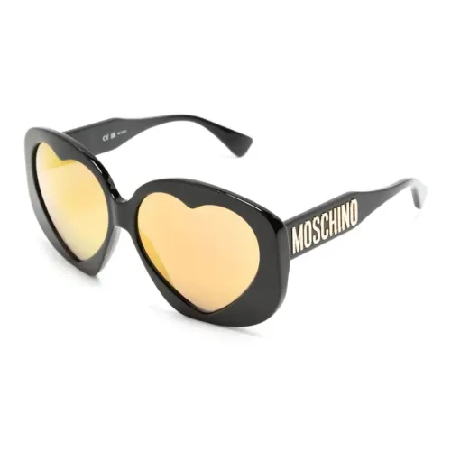 MOSCHINO Ацетат Нерегулярная форма Солнцезащитные очки Женские Черный
