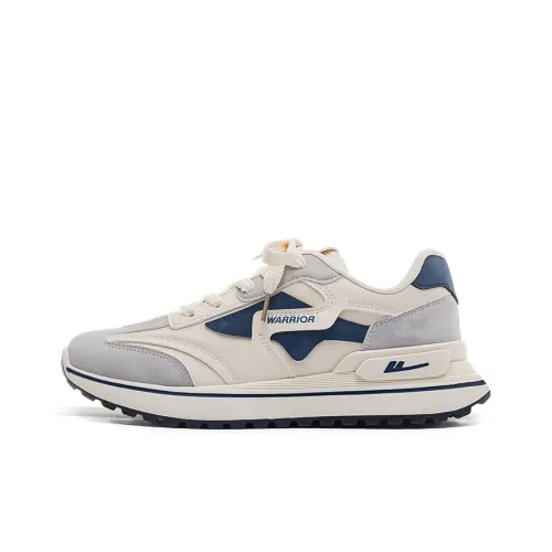 Warrior Амортизация Низкий Топ Кроссовки с Толстой Подошвой Унисекс Бежевый Синий