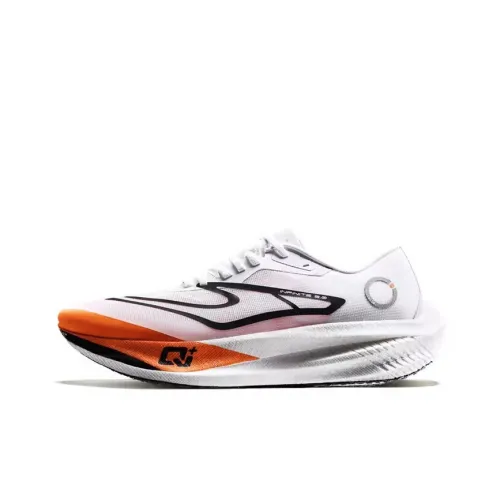 Erke Zhijing 2,0 Амортизация Износостойкий Низкий Топ Марафон Спринт Беговые кроссовки Мужской Лебедь Цвет