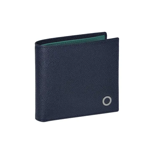 BVLGARI Кошелек из телячьей кожи мужской синий