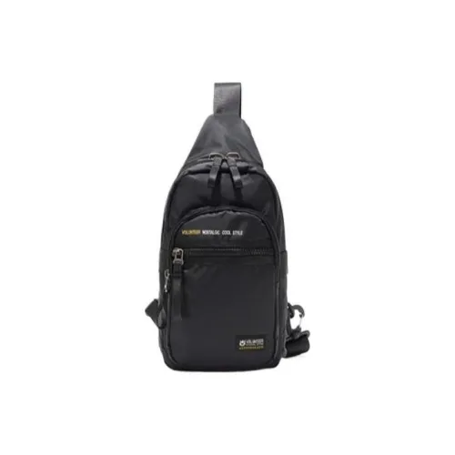 Volunteer Oxford Большая емкость Сумка через плечо Большая Унисекс Черный Серый