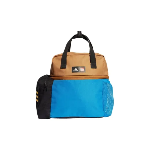 Adidas LEGO Collaboration Polyester Backpack Regular Men's Light Blue Orange Black Adidas LEGO Коллаборация Полиэстер Рюкзак Стандартный Мужской Светло-Синий Оранжевый Черный