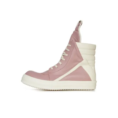 RICK OWENS Скейтборд Кроссовки Высокие Розовые Женские