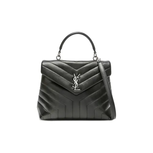 SAINT LAURENT Сумка через плечо из коровьей кожи сумка для женщин серого цвета