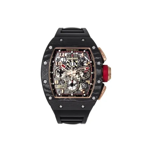 RICHARD MILLE Автоматический Механический Механизм Мужские Часы 50мм*40мм*16,15мм Черный