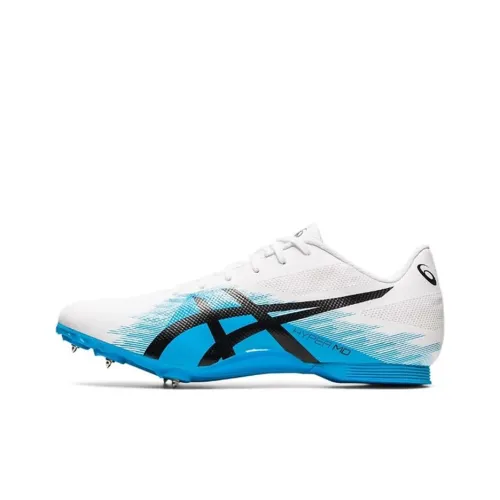 Asics Hyper MD 7 Устойчивость к истиранию Низкий топ Марафон Беговые кроссовки Унисекс Белый Синий