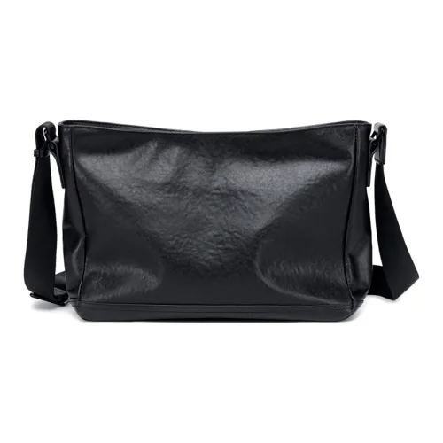 BJIAX Сумка через плечо из коровьей кожи сумка-мессенджер плечевая сумка стандартная мужская черная