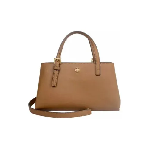 TORY BURCH Коровья кожа Портативная Сумка через плечо Сумка на плечо Средняя Женская Коричневая