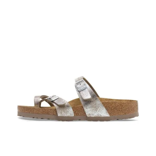 Birkenstock Слипоны Металлическое серебро Женские