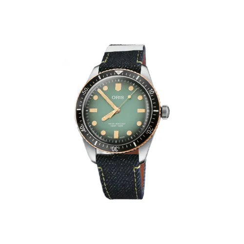 Oris Автоматический Механический Механизм Мужские Часы 40 мм Зеленый