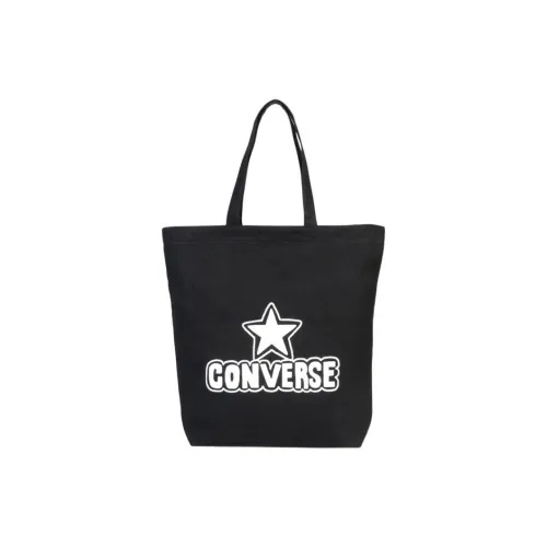 Конверс Хлопок Тоут Сумка Сумка для покупок Сумка Унисекс Черная