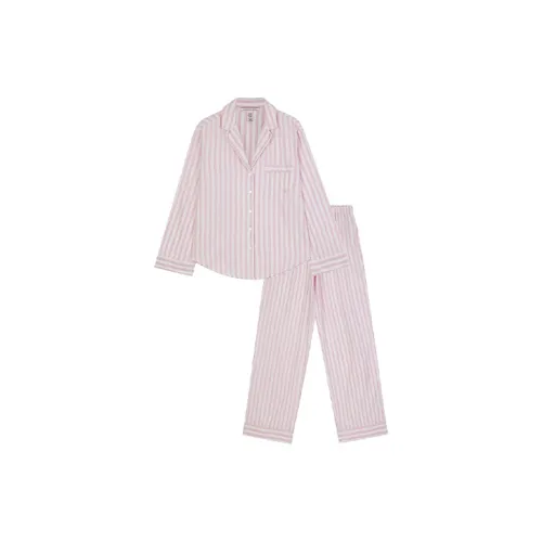 Victoria's Secret Pajama Комплект Женский Розовый Полосы