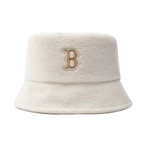 Mlb Base Logo Cotton Bucket Hats Унисекс Белый CAMEL