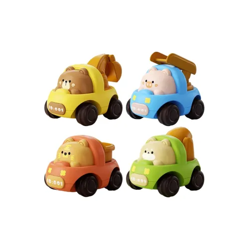 BIG TAYLOR Инженерный Коллекция Инерционного Автомобиля Медведь Свинья Маленький Тигр Щенок Мультяшные Автомобили Детские Игрушки