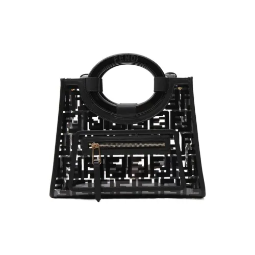 FENDI Полиуретан Сумка через плечо Сумка Женская Черная