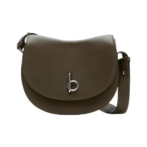 Burberry Телячья кожа Сумка через плечо Сумка среднего размера Женская Тауповая