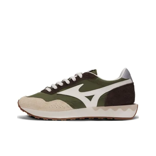 Mizuno LG 70s Повседневный Низкий Топ Зеленый Белый Унисекс