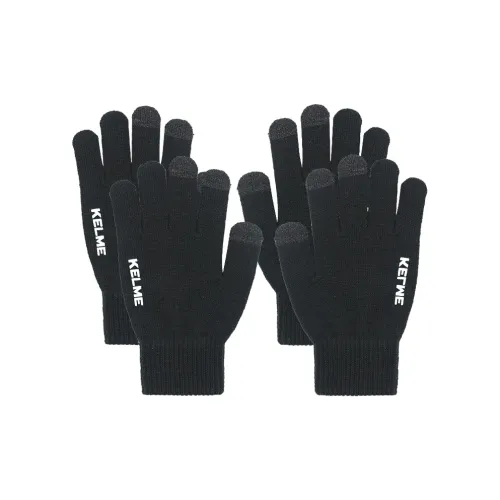KELME Полиэстер Эластан Перчатки Унисекс Черный Серый
