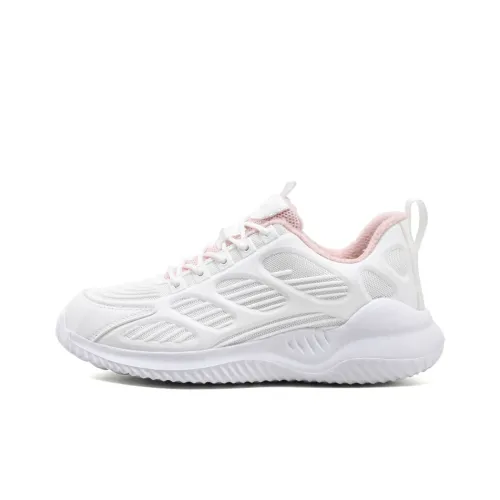 Binary Low Топ Беговые кроссовки Женские Белые Розовые