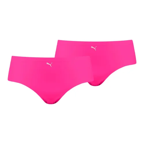 PUMA Lot De 2 Hipsters SANS Couture Femme Нижнее белье 2 шт Неон Розовый
