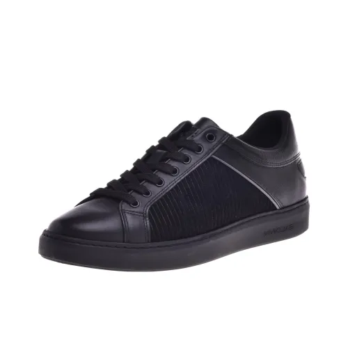 Baldinini Низкие кроссовки для скейтбординга Мужские Черные Серые