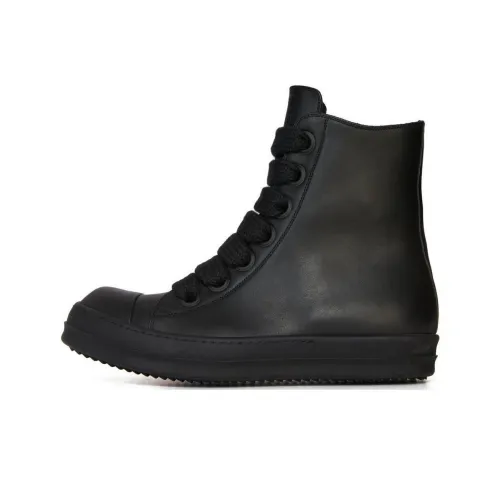 RICK OWENS совместный бренд RO Высокие кроссовки для скейтбординга Мужские Черные