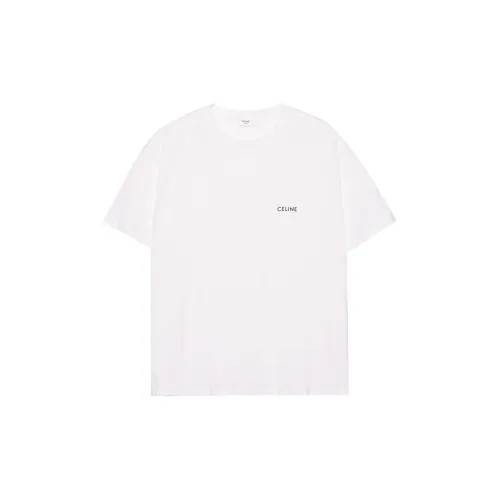 CELINE FW22 T-Shirt Унисекс Белый