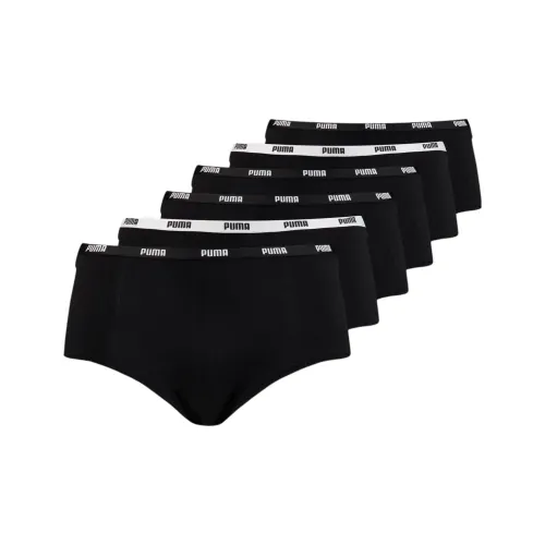 PUMA Lot DE 6 Мини Шорты Femme Нижнее белье Женские 6 пар Черный