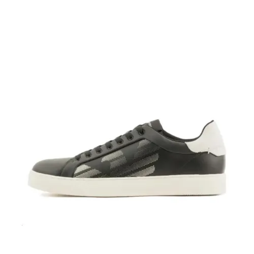 EMPORIO ARMANI Низкие кроссовки для скейтбординга Мужские Черные