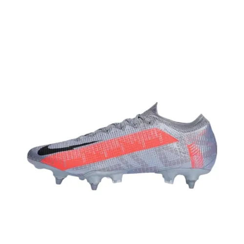 Nike Mercurial Vapor 13 SG Мягкая трава Противоскользящие Устойчивые к истиранию Футбольные бутсы Мужские Серебряный