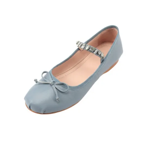 Yeezyy Reezy Квадратный каблук Туфли Мэри Джейн 1см Женские