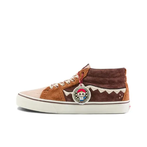 Vans SK8 Скейтборд Кроссовки MID Топ Коричневый Унисекс