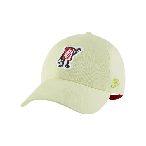 Nike Хлопок Полиэстер Кепки Детские Желтые