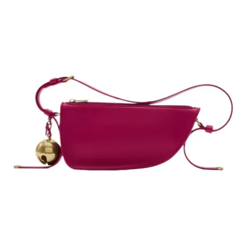 Burberry Lambskin Crossbody Bag Shoulder Bag Mini Women's Raspberry Red