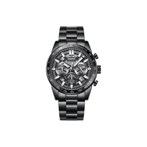 FAIRWHALE Кварцевый механизм ремешок из нержавеющей стали черный циферблат мужские часы