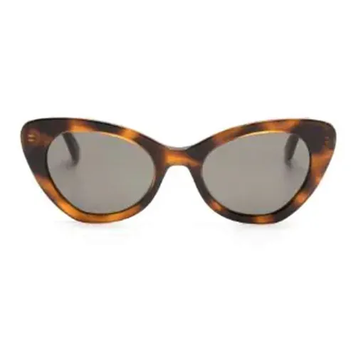 MOSCHINO Ацетат Нерегулярная форма Солнцезащитные очки Женские Коричневый